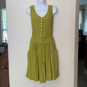 Vintage jumper with button detail and waist tie